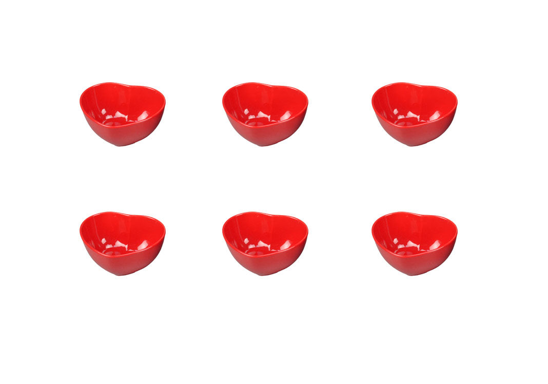 Servizio 6 Piatti Cuore in Porcellana Lavabili in più Misure