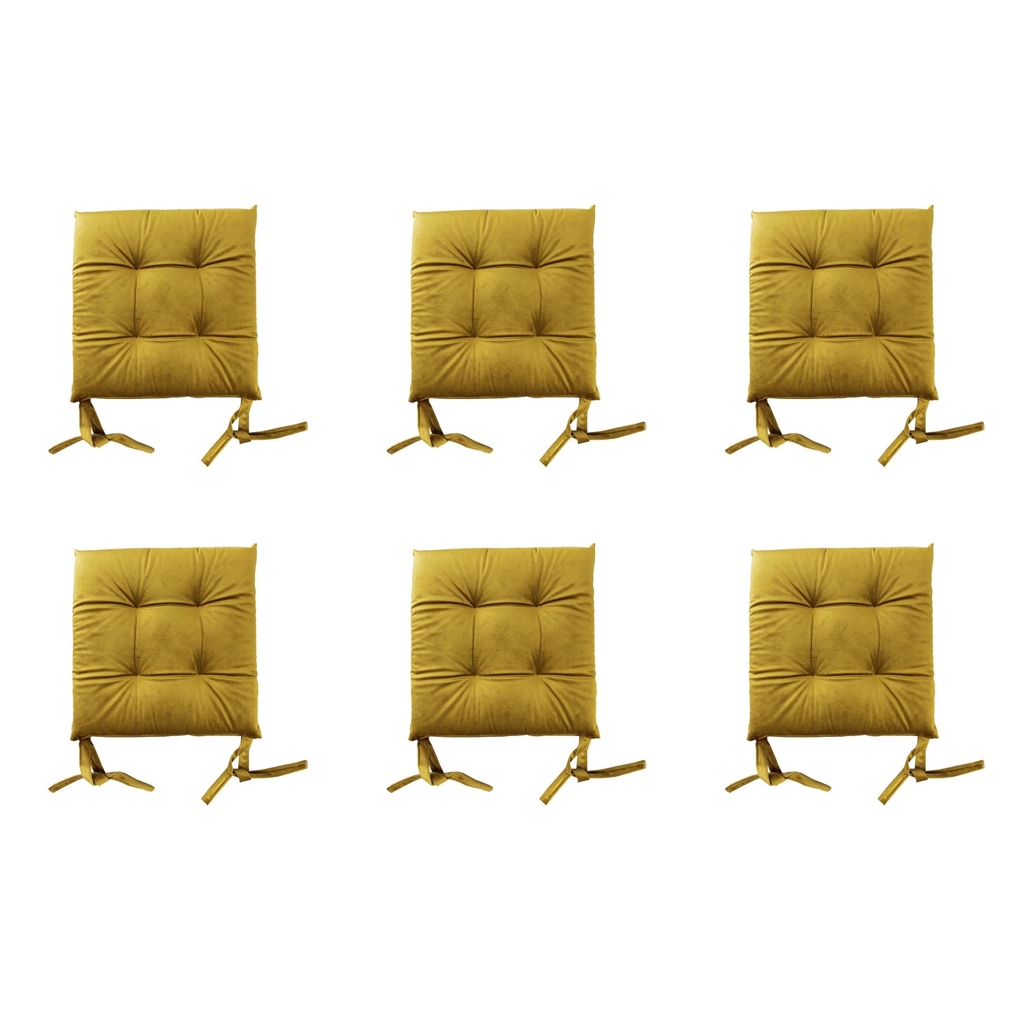 Cuscini Coprisedia Decorativi 4 Punti in Velluto con Lacci